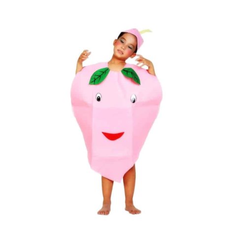 Costum fruct piersica, unisex, 3-8 ani