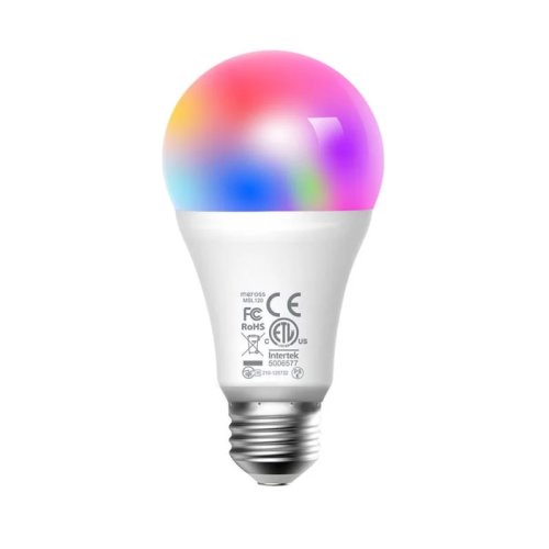 Bec Smart LED Meross cu Modificarea Culorilor, Compatibil cu Apple HomeKit, Wi-Fi
