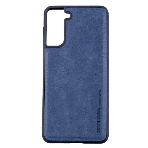Husa de protectie Loomax, Samsung Galaxy S22 , din piele ecologica, albastru