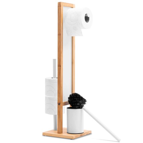 Tutumi - Suport pentru role de toaletă din bambus white 321502