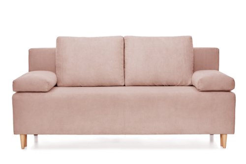 Canapea extensibilă 3 locuri candy, cu ladă de depozitare, 190x95x100 cm - roz-02