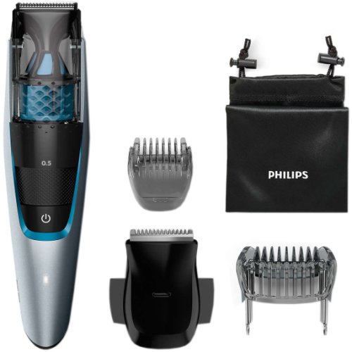 Aparat de tuns barba cu aspirator Philips BT7210/15, Acumulator, 0.5-10 mm, Argintiu
