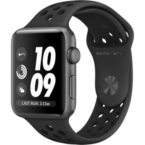 Apple Watch 3 42mm Space Gray Aluminum Case, Anthracite/Black Nike Plus Sport Band