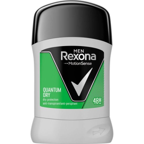 Deodorant Stick REXONA Quantum Dry, 50 ml, Pentru Barbati, Protectie 48h