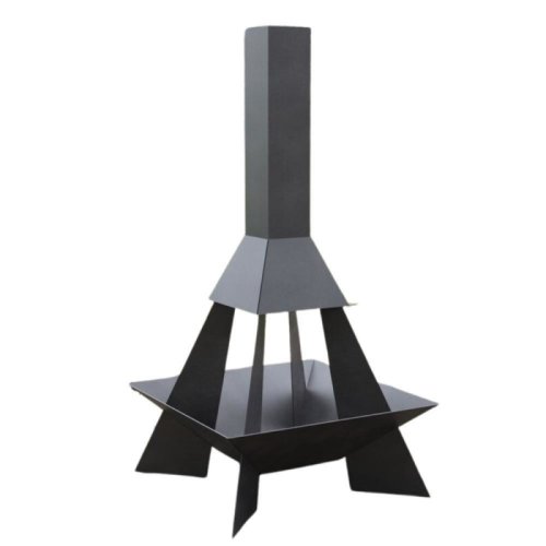 Vivatechnix - Incalzitor de terasa/gradina, pyramid rocket kro-1073, otel, negru, 1580x800x800 mm, grosime 3 mm