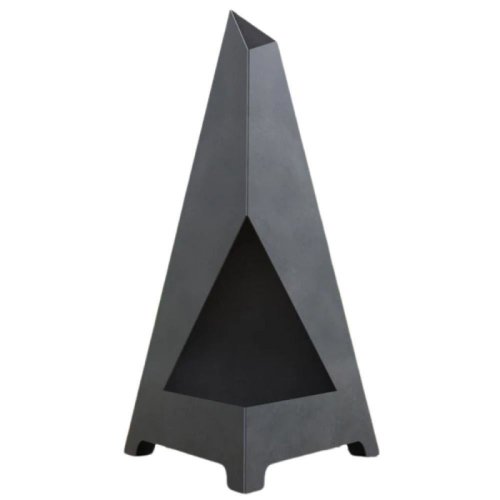 Vivatechnix - Incalzitor de terasa/gradina, triangular pyramid kro-1071, otel, negru, 1200x700x700 mm, grosime 3 mm