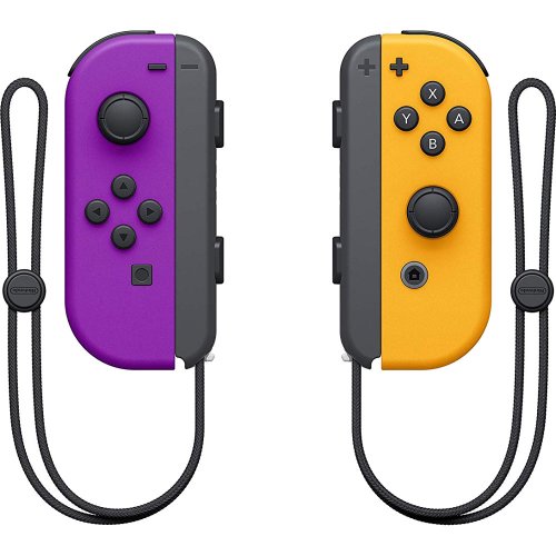 Joy-Con Pair Neon Purple & Neon Orange pentru Nintendo Switch