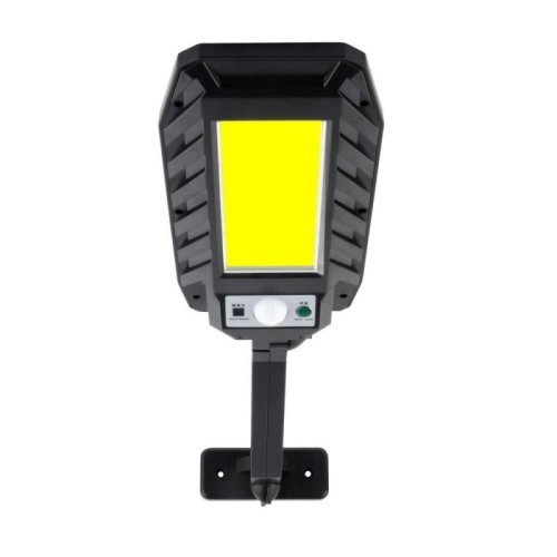 Lampa solara stradala Bass BS-5919, cu senzor de miscare si telecomanda, 160 W, IP65, 800 lm, lumina rece