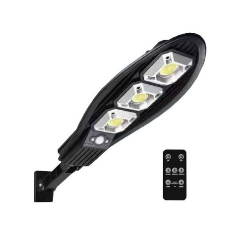 Lampa solara stradala Bass BS-5922, senzor de miscare, telecomanda, 180 W, IP65, 900 lm, culoare lumina reglabila 2700-6000K