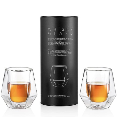 Set 2 pahare whisky, Quasar & Co.®, sticla borosilicata, 180 ml, 9,5 x 10 cm, transparent