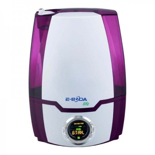Umidificator E-Boda Breeze 201, ionizator, rezervor 5.2 l, display LCD