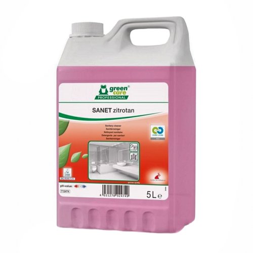 Detergent parfumat pentru spatii sanitare sanet zitrotan 5 litri