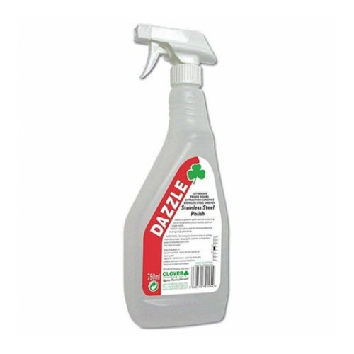 Detergent pentru curatarea inoxului clover dazzle 750 ml