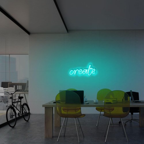 Neon Grafic - Aplica de perete neon create, 35 x 15 cm
