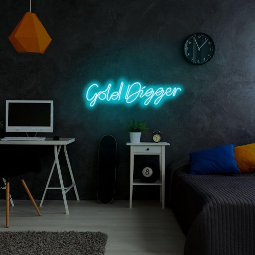 Neon Grafic - Aplica de perete neon gold digger, 64 x 17 cm