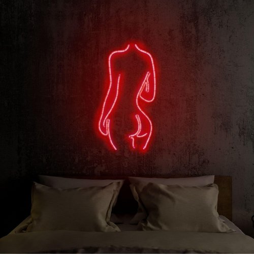 Aplica de Perete Neon Sexy Woman, Roșu