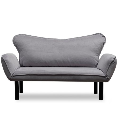 Futon - Canapea extensibila cu 2 locuri atelier del sofa mandy, 140x70x65cm, albastru petrol