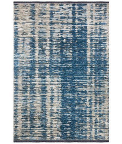 Covor de Hol Cotterna, Lavabil, Albastru - Gri, 150x80 cm