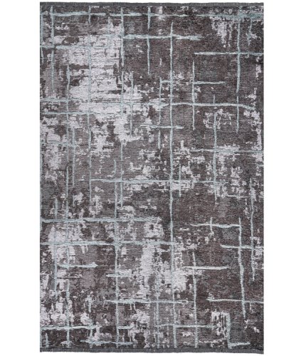 Elliott - Covor de hol memento, antiderepant, rosu - gri, 150x75 cm