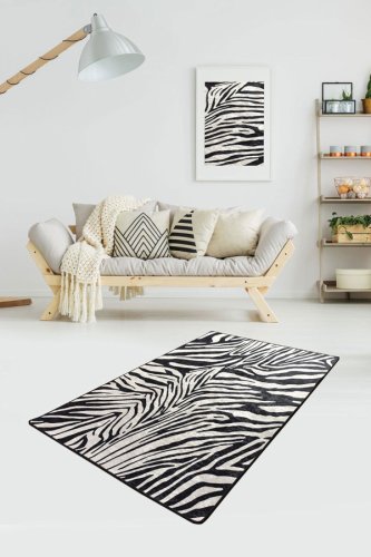 Chilai - Covor zebra, multicolor, 140x140 cm