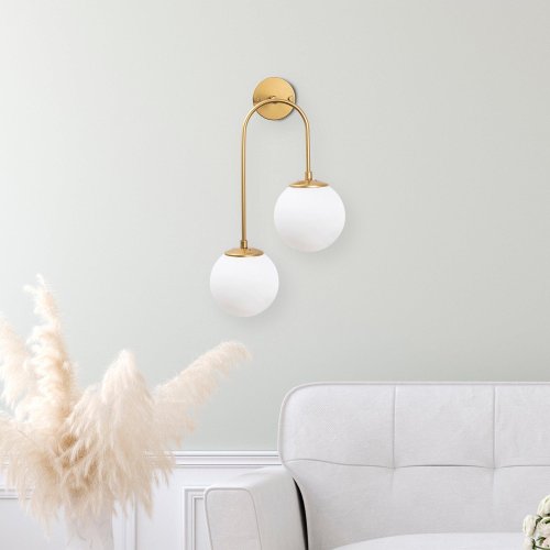 Lampa de perete Jel Wall Lamp, Aur strălucitor, 30x55x24 cm
