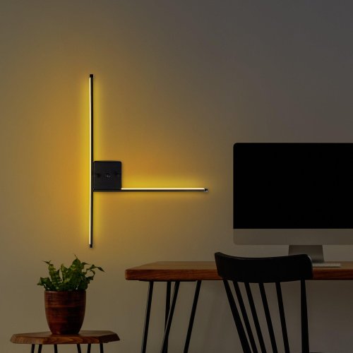 Fresno - Lampa de perete l wall lamp 13615, negru, 61x42x3 cm