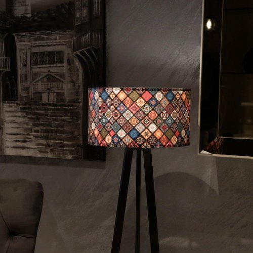 Adana - Lampa de podea cooper, multicolor, 38 x 140 x 38 cm