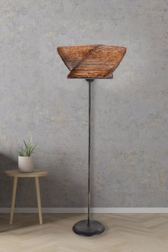 Hmy Design - Lampa de podea grillar, antic, 34x2x130 cm