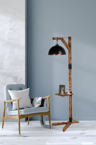 Luin - Lampa de podea liza floor lamp, negru, 54x185x40 cm