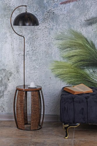 Hmy Design - Lampa de podea tm237 floor lamp, negru, 35x143x35 cm