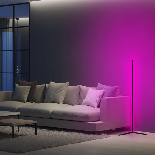 Neon Grafic - Lampă de podea volta, violet, 120 x 2 cm