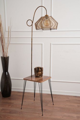 Hmy Design - Lampa de podea yl274 floor lamp, bej, 35x165x35 cm
