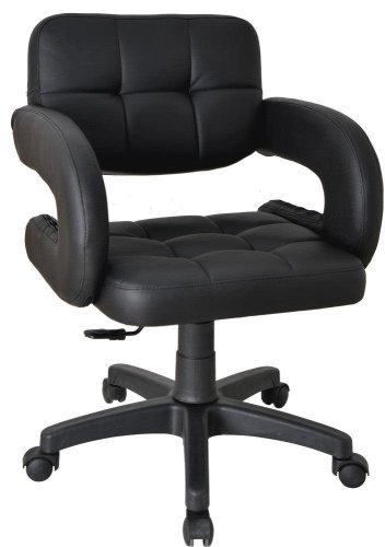 Seatix - Scaun de birou bürocci cappa - black, negru, 58x110x58 cm