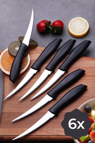 Set de cuțite Knife Set Magic, Negru, 15x5x28 cm