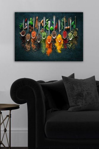 Tablou Canvas Condimente, Multicolor, 70 x 50 cm