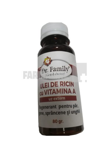 Pdg - Dr family ulei de ricin cu vitamina a 80 g