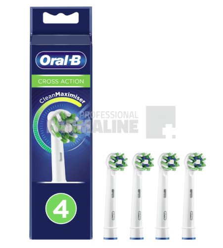 Procter & Gamble - Oral b rezerve cap periuta electrica cross action clean maximiser 4 bucati