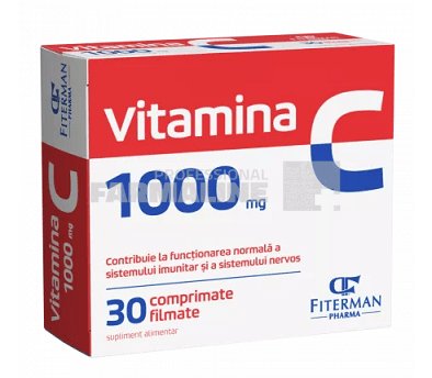 Vitamina C 1000 mg 30 comprimate filmate