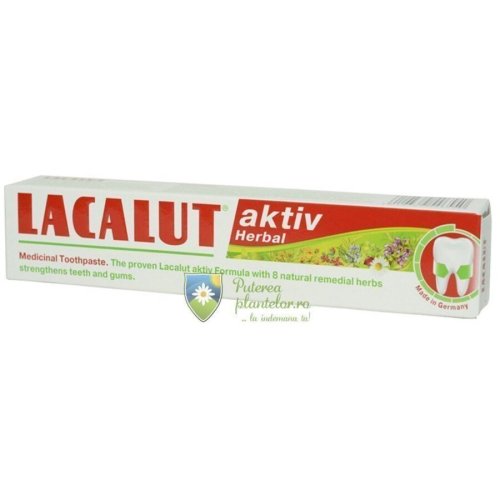 Lacalut aktiv herbal pasta de dinti medicinala 75 ml