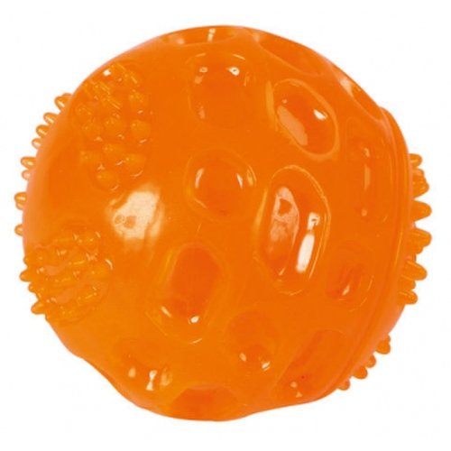 Jucarie pentru Caini, Ball ToyFastic cu Sunet, 6 cm, Portocaliu