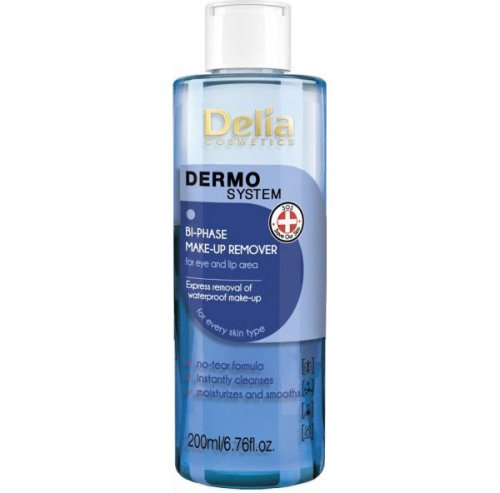 Demachiant bifazic Delia Cosmetics Dermo System Bi-Phase Make-Up Remover, 200 ml