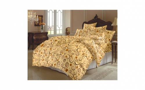 Armonia Textil - Lenjerie de pat (bumbac 100%) pat matrimonial stejar