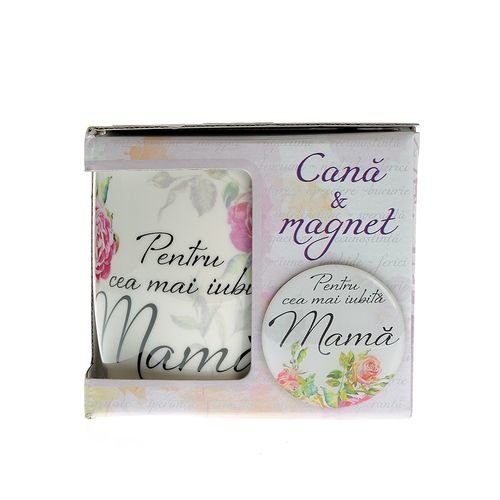 Meli Melo - Cana si magnet cadou pentru mama