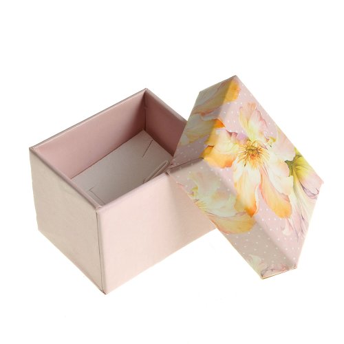 Meli Melo - Cutie de cadou roz cu flori