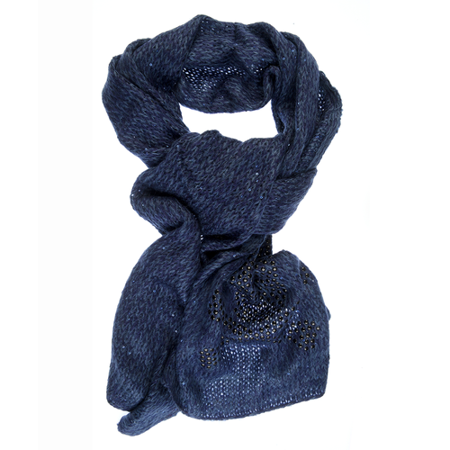 Meli Melo Exclusiv Online - Fular albastru tricotat