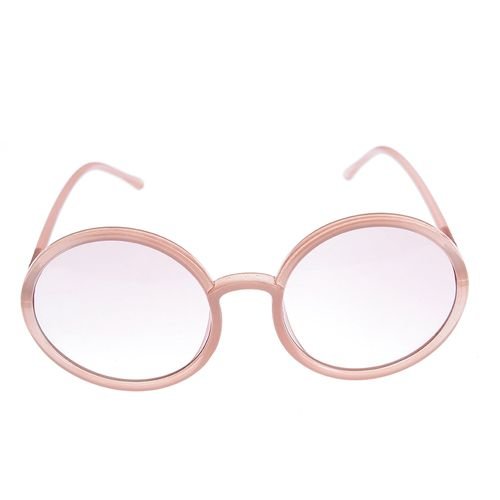 Ochelari de soare rotunzi cu lentile roz