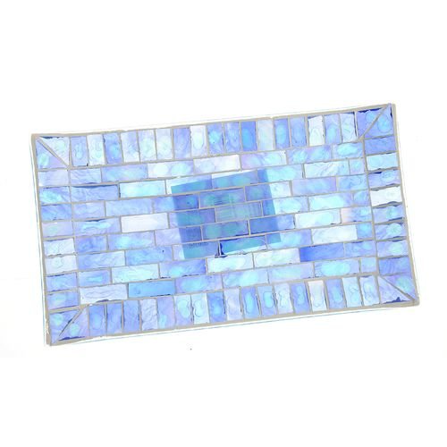 Savoniera mozaic nuante albastre