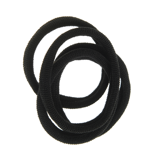 Meli Melo - Set 4 elastice subtiri, negre