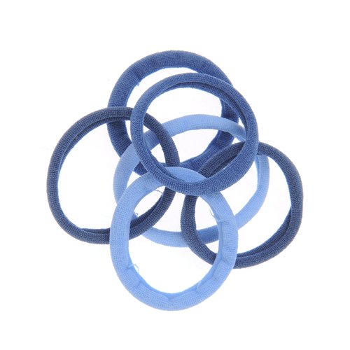 Meli Melo - Set 6 elastice par nuante albastre