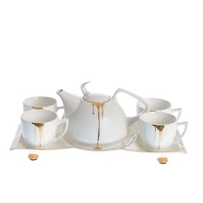 Set elegant, ceainic cu cesti